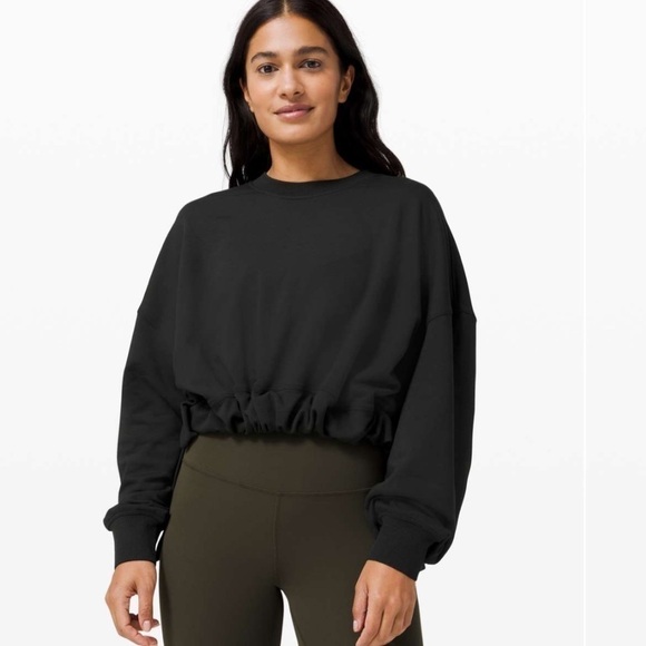 lululemon athletica Tops - Lululemon Bounce to bliss sweatshirt in black